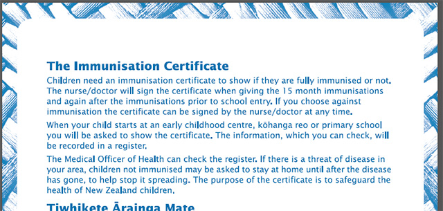 Vaccination in New Zealand 2